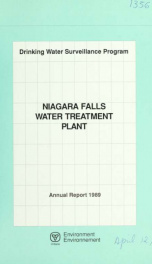 Drinking Water Surveillance Program annual report. Niagara Falls Water Treatment Plant. 1989 1989_cover