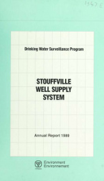 Drinking Water Surveillance Program annual report. Stouffville Well Supply. 1989 1989_cover