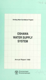 Drinking Water Surveillance Program annual report. Oshawa Water Supply System. 1989 1989_cover