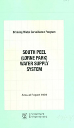 Drinking Water Surveillance Program annual report. South Peel (Lorne Park) Water Supply System. 1989 1989_cover
