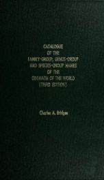 Catalogue of the family-group, genus-group and species-group names of the Odonata of the world_cover