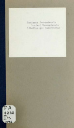 Luciani Samosatensis libellus qui inscribitur Peri tys peregrinou teleutes. Recensuit Lionello Levi, quinque Vaticanae Bibliothecae codicibus unoque Marciano nunc primum inspectis_cover