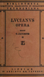 Opera. Ex recognitione Caroli Iacobitz. [Text in Greek.] 3_cover