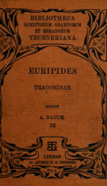 Euripidis Tragoediae, ex recensione Avgvsti Navckii 03_cover