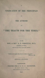 A vindication of the authors of "The tracts for the times"_cover