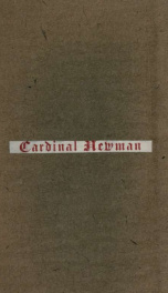 Cardinal Newman : reminiscences of fifty years since_cover