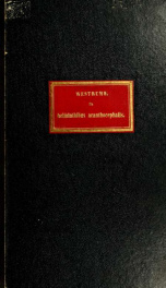 De Helminthibus acanthocephalis; commentatio historico-anatomica. Adnexo recensu animalum, in Museo vindobonensi circa helminthes dissectorum, et singularum speciocrum harum in illis repertarum_cover