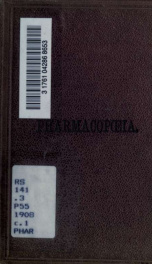 Pharmacopoeia of the City of London Hospital for Diseases of the Chest, Victoria Park_cover