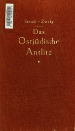 Das ostjüdische Antlitz. Von Arnold Zweig, zu fünfzig Steinzeichnungen von Herman Struck_cover