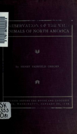 Preservation of the wild animals of North America_cover