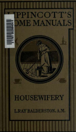 Housewifery; a manual and text book of practical housekeeping_cover