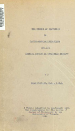 The theory of beatitude in Latin-Arabian philosophy and its initial impact on Christian thought_cover