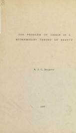 Problem of origin in a Eudaemonist theory of beauty as illustrated in Shaftesbury and Hutcheson_cover