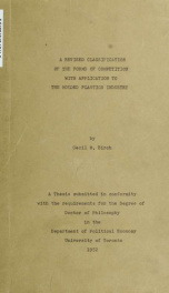 Revised classification of the forms of competition with application to the molded plastics industry_cover