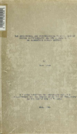 The educational and psychological significance of social acceptability and its appraisal in an elementary school setting_cover