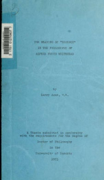The meaning of "Essence" in the philosophy of Alfred North Whitehead_cover