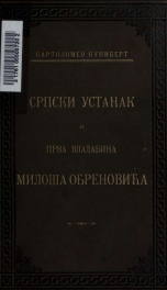 Srpski ustanak i prva vladavina Miloa Obrenovia, 1804-1850_cover