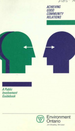 Public consultation : a resource kit for ministry staff, A public involvement guidebook_cover