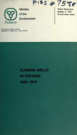 Flowing wells in Ontario, 1946-1976_cover