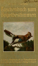 Taschenbuch zum Vogelbestimmen .._cover