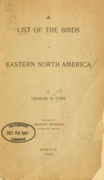 A list of the birds of eastern North America_cover