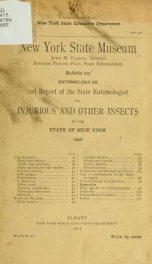 Report of the State Entomologist on injurious and other insects of the state of New York 22nd 1906_cover