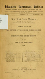 Report of the State Entomologist on injurious and other insects of the state of New York 24th 1908_cover