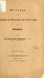 Beiträge zur Anatomie und Physiologie des Nervus Vagus Fischen_cover