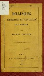 Mollusques terrestres et fluviatiles de la Côte-d'Or_cover