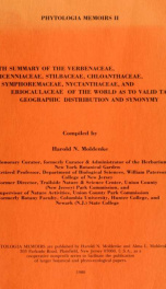 A sixth summary of the Verbenaceae, Avicenniaceae, Stilbaceae, Chloanthaceae, Symphoremaceae, Nyctanthaceae, and Eriocaulaceae of the world as to valid taxa, geographic distribution and synonymy Stilbaceae_cover