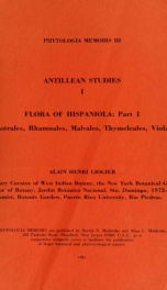 Flora of Hispaniola pt.1_cover