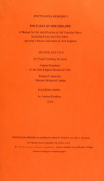 The flora of New England : a manual for the identification of all vascular plants including ferns and fern allies growing without cultivation in New England_cover