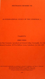 An international census of the Coniferae pt.1_cover