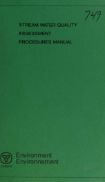 Stream water quality assessment : procedures manual._cover