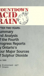 Countdown Acid Rain: Summary & Analysis of Fourth Progress Report by Ontario's Four Major Sources of Sulphur Dioxide_cover