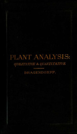 Plant analysis : qualitative and quantitative_cover