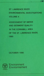 St. Lawrence River environmental investigations 4_cover