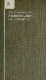 Die Reizbewegungen der Pflanzen 1912._cover