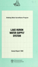 Drinking Water Surveillance Program annual report.  London (Lake Huron) Water Supply System._cover