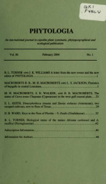 Phytologia Volume 86 (1) 2004_cover