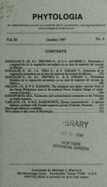 Phytologia v.83 no.4 1997_cover