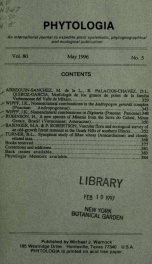 Phytologia v.80 no.5 1996_cover