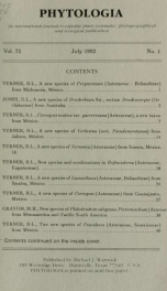 Phytologia v.73 no.1 1992_cover
