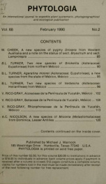 Phytologia v.68 no.2 1990_cover