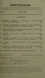 Phytologia v.67 no.4 1989_cover