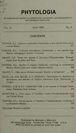 Phytologia v.76 no.4 1994_cover