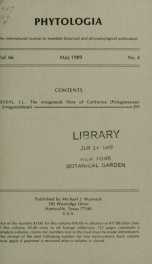 Phytologia v.66 no.4 1989_cover