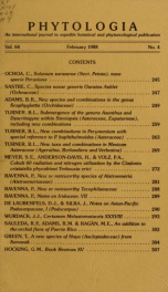 Phytologia v.64 no.4 1988_cover