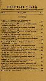 Phytologia v.64 no.3 1988_cover