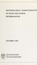 Bacteriological Characterization of Feces and Source Differentiation_cover